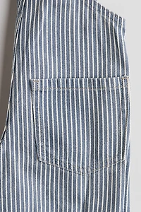 Cotton Denim Overall Shorts