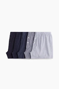 Lot de 5 caleçons en coton tissé
