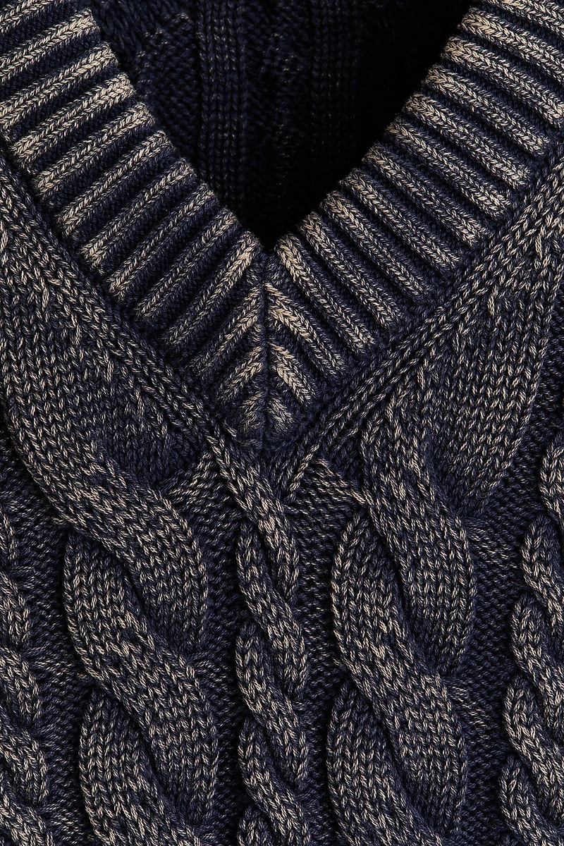 Relaxed-Fit Cotton Sweater Vest