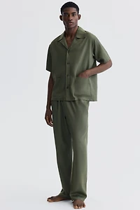 Chemise décontractée à col cubain