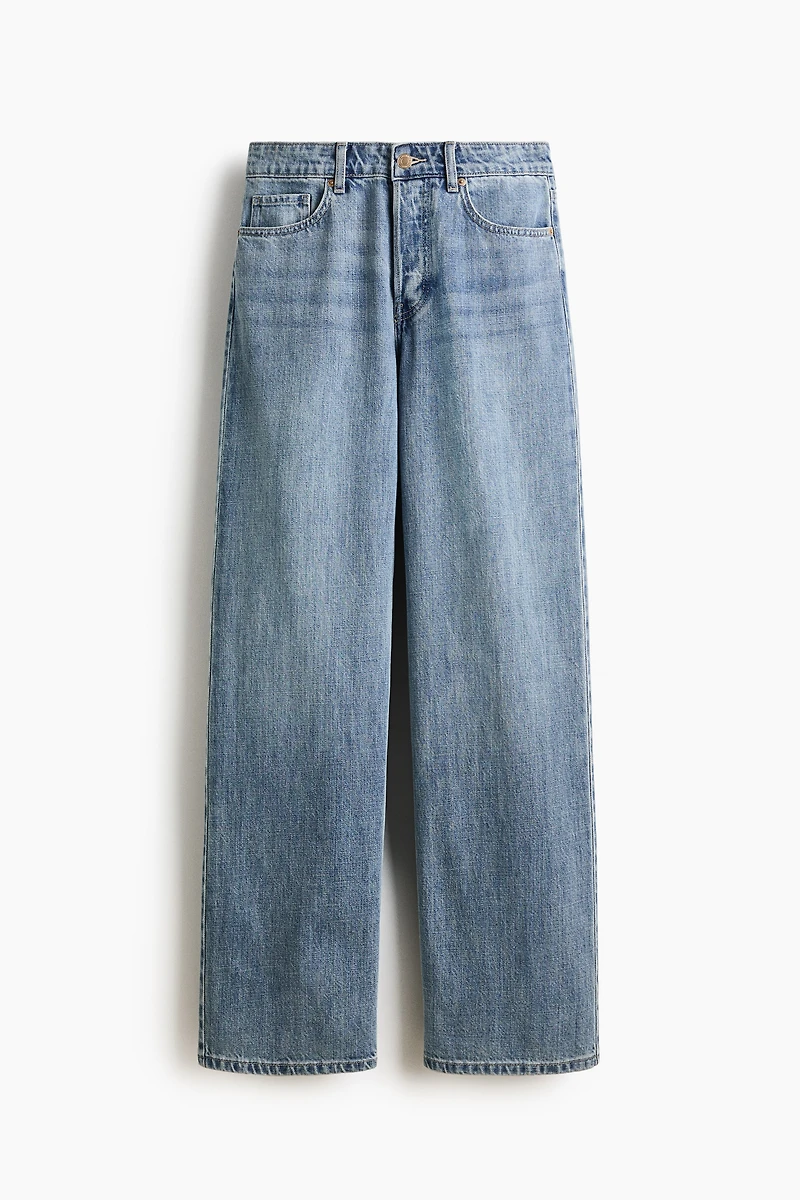 Wide-Leg Regular Waist Jeans