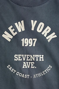 Sweatshirt with Printed Motif