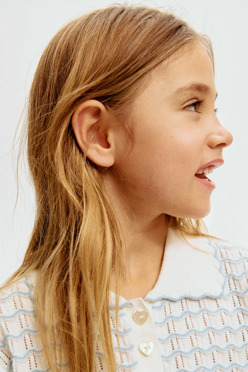 2-Piece Pointelle-Knit Set