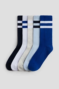 5-pack Ribbed Terry Socks
