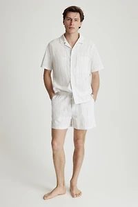 Chemise et short de pyjama en coton