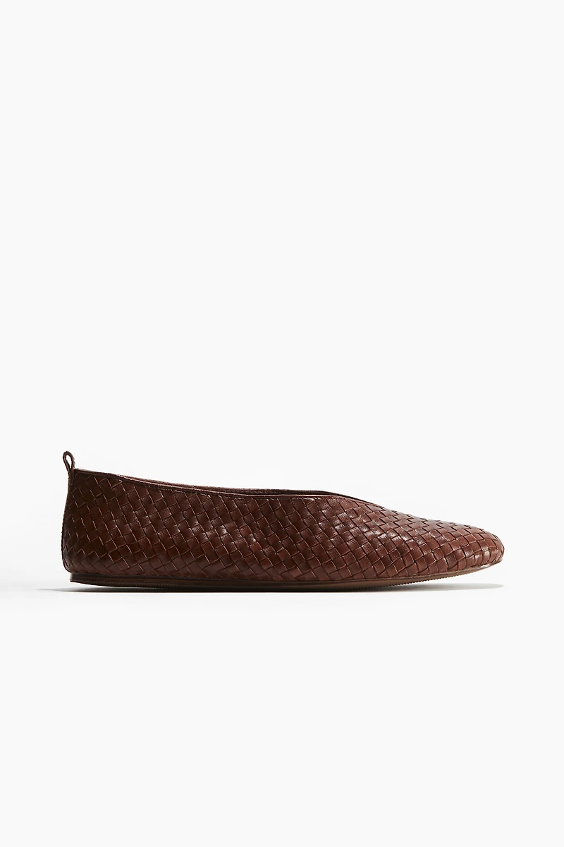 Braided Leather Flats