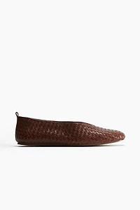 Braided Leather Flats