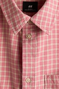 Relaxed-Fit Short-Sleeved Cotton Shirt