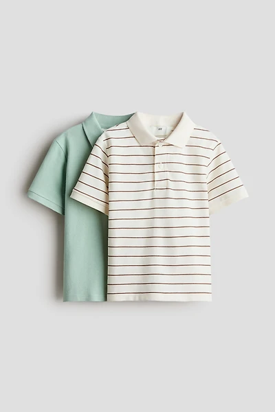 2-Pack Cotton Piqué Polo Shirts