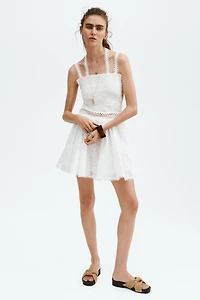 Lace-Detail Strappy Dress