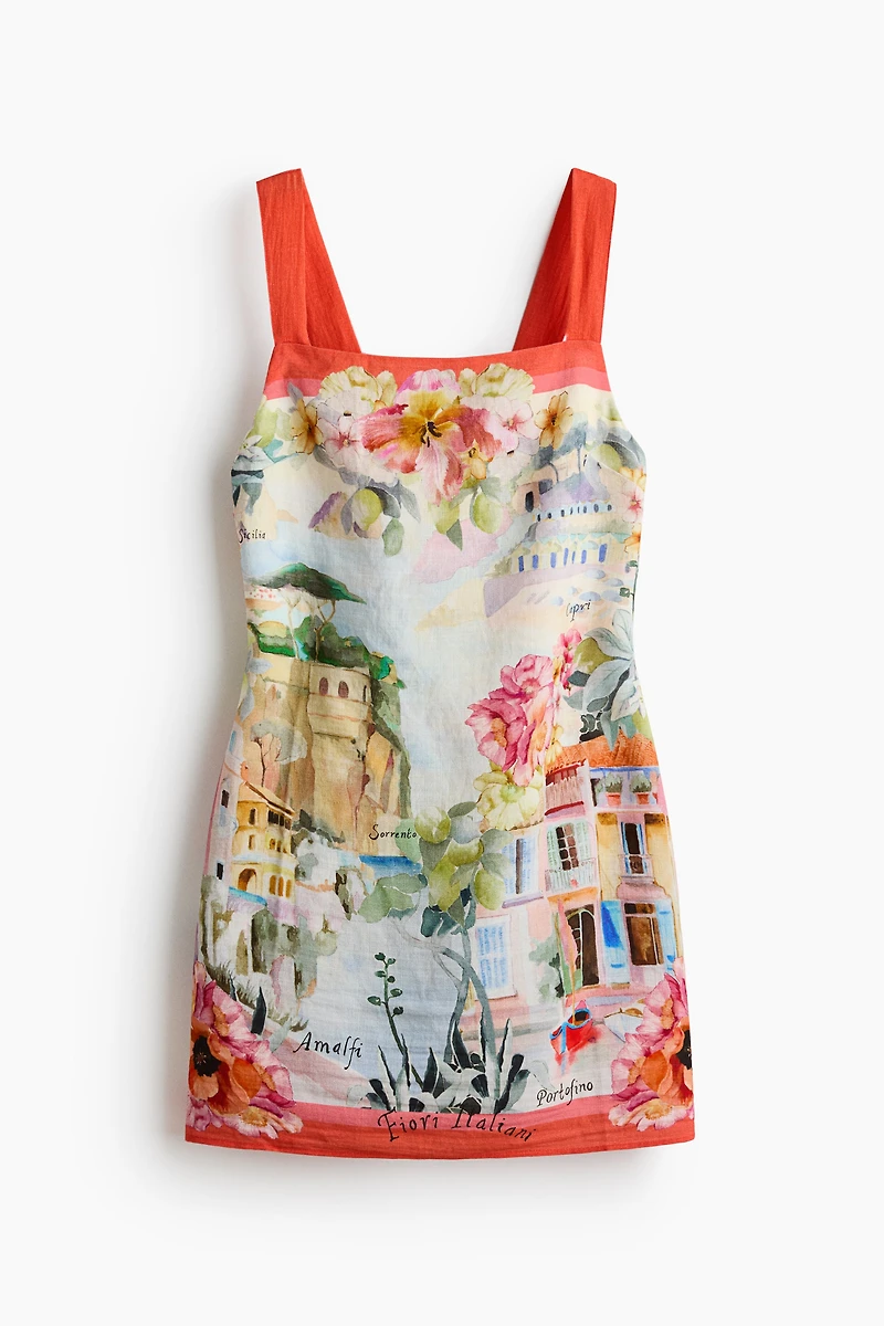Sleeveless Open-Back Dress