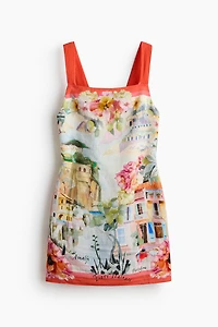 Sleeveless Open-Back Dress