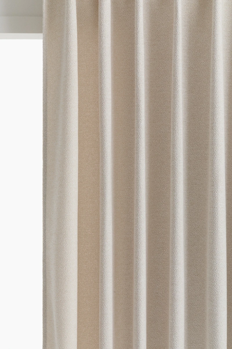 Single-Pack Wide Bouclé Curtain Panel