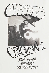 T-shirt en coton avec motifs imprimés