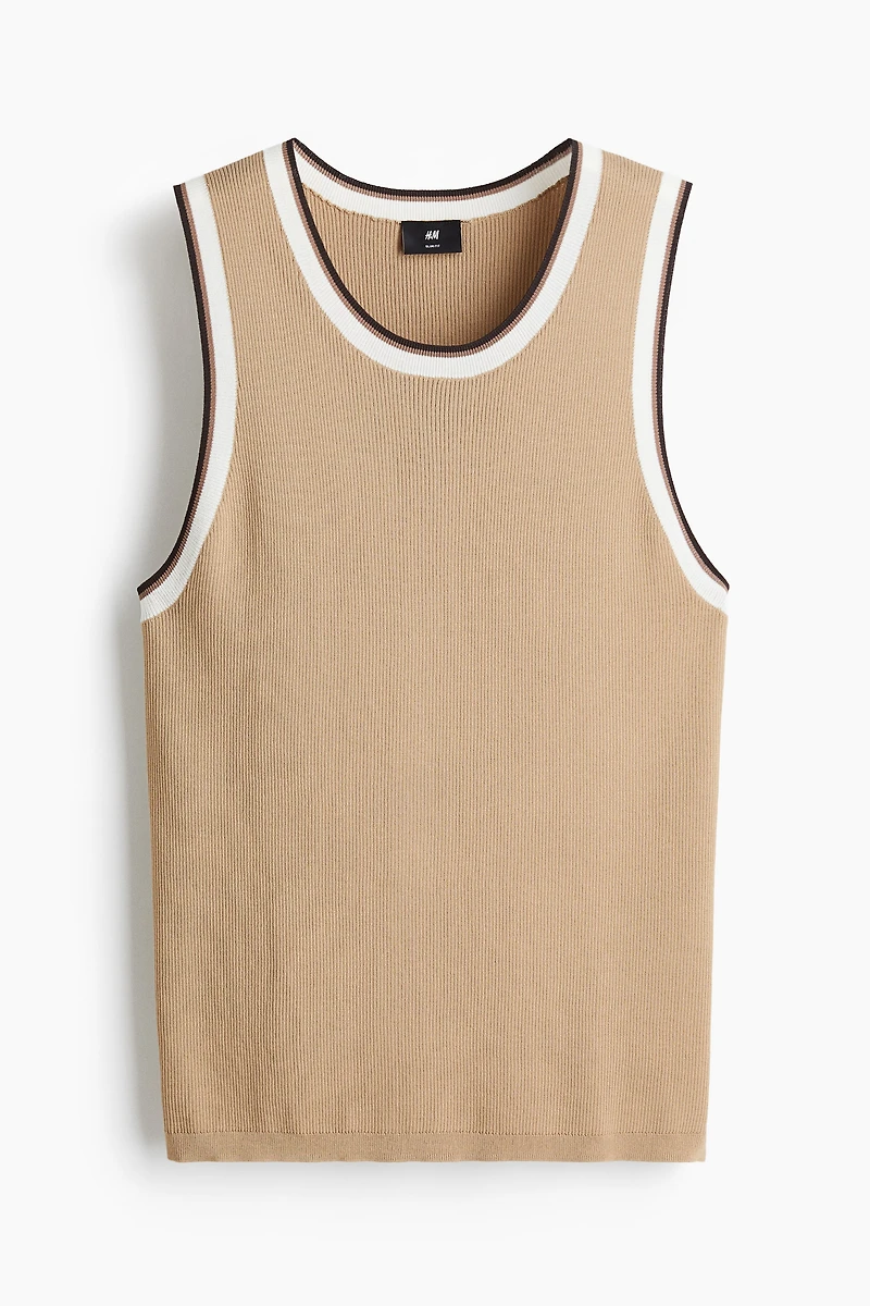 Slim Fit Ribbed vest top