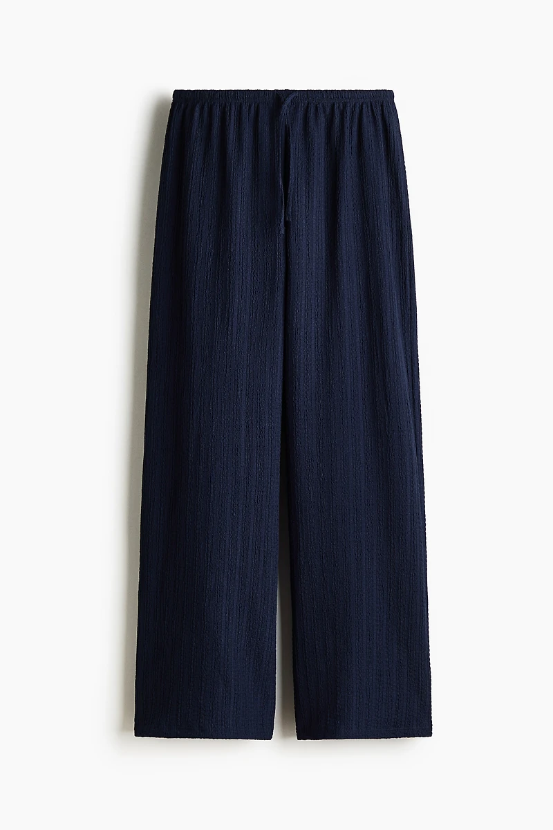 Textured Jersey Drawstring Pants