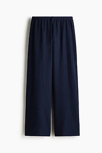 Textured Jersey Drawstring Pants