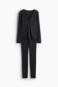 Ribbed Jersey Pajamas