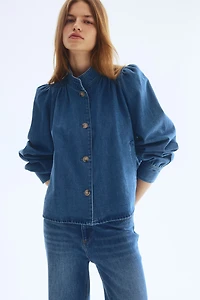 Veste à manches bouffantes en sergé