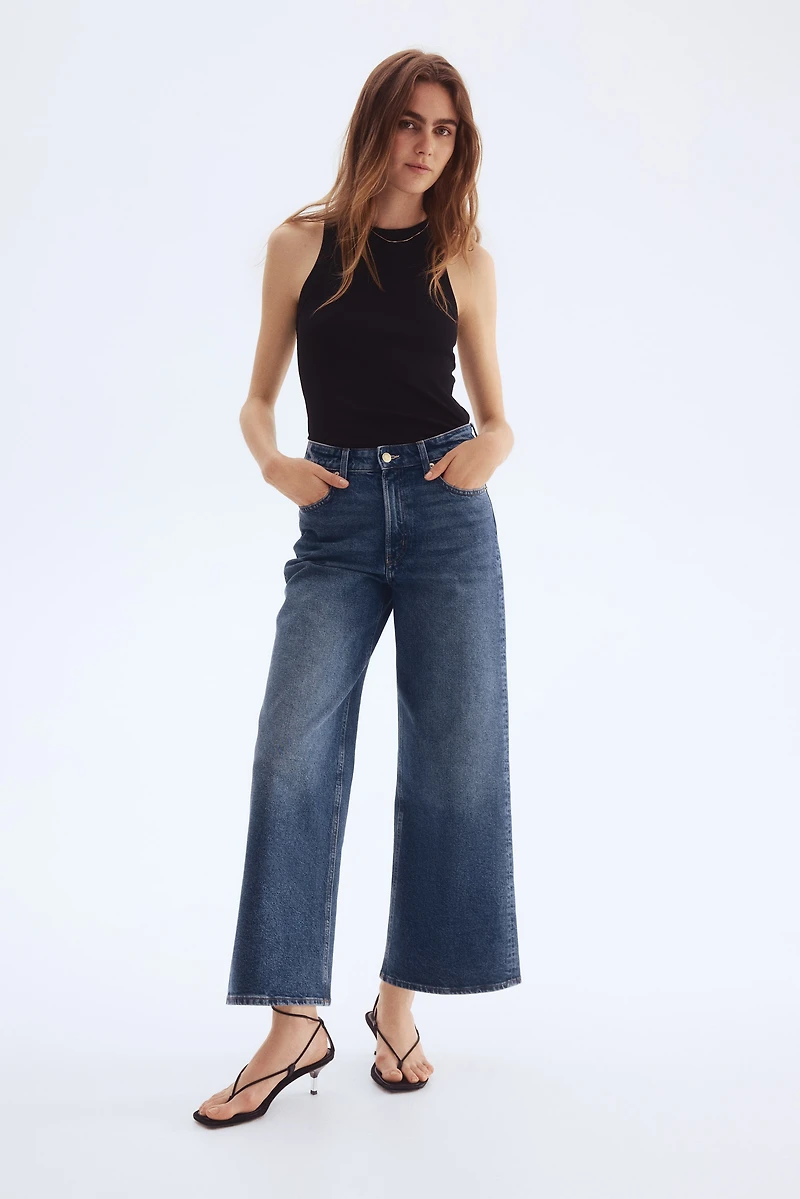 High Rise Wide-cut Jeans