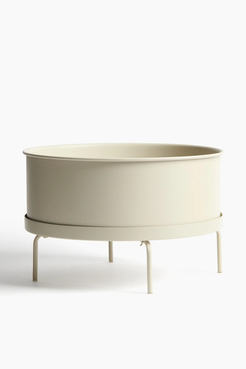 Large pot de fleurs avec support