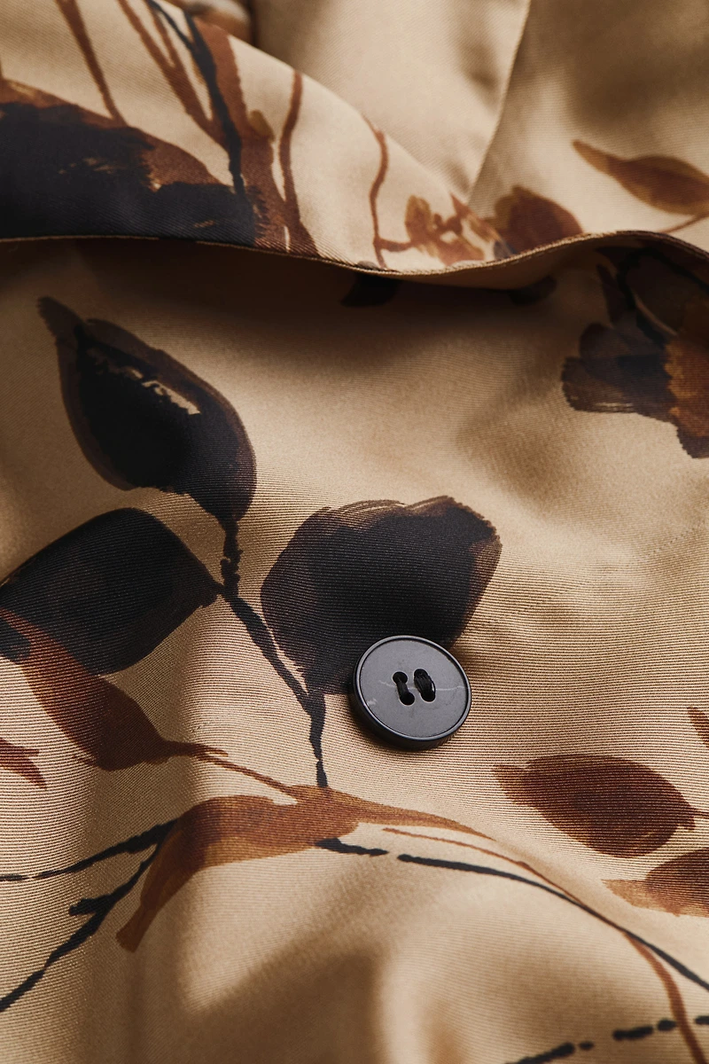 Double-Breasted Satin Twill Jacket