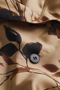 Double-Breasted Satin Twill Jacket