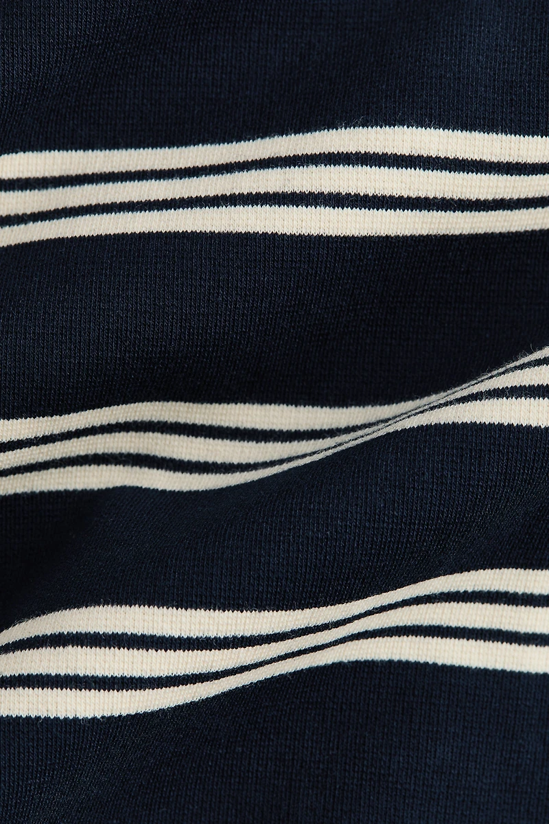 Long-Sleeved Boat-Neck Top