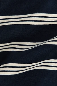 Long-Sleeved Boat-Neck Top