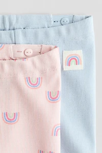 2-Pack Ribbed Bike Shorts