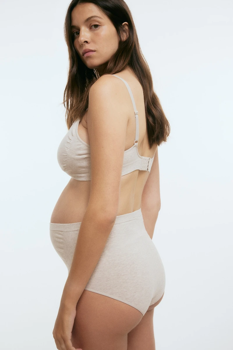 MAMA 2-Pack Seamless Cotton-Blend Briefs