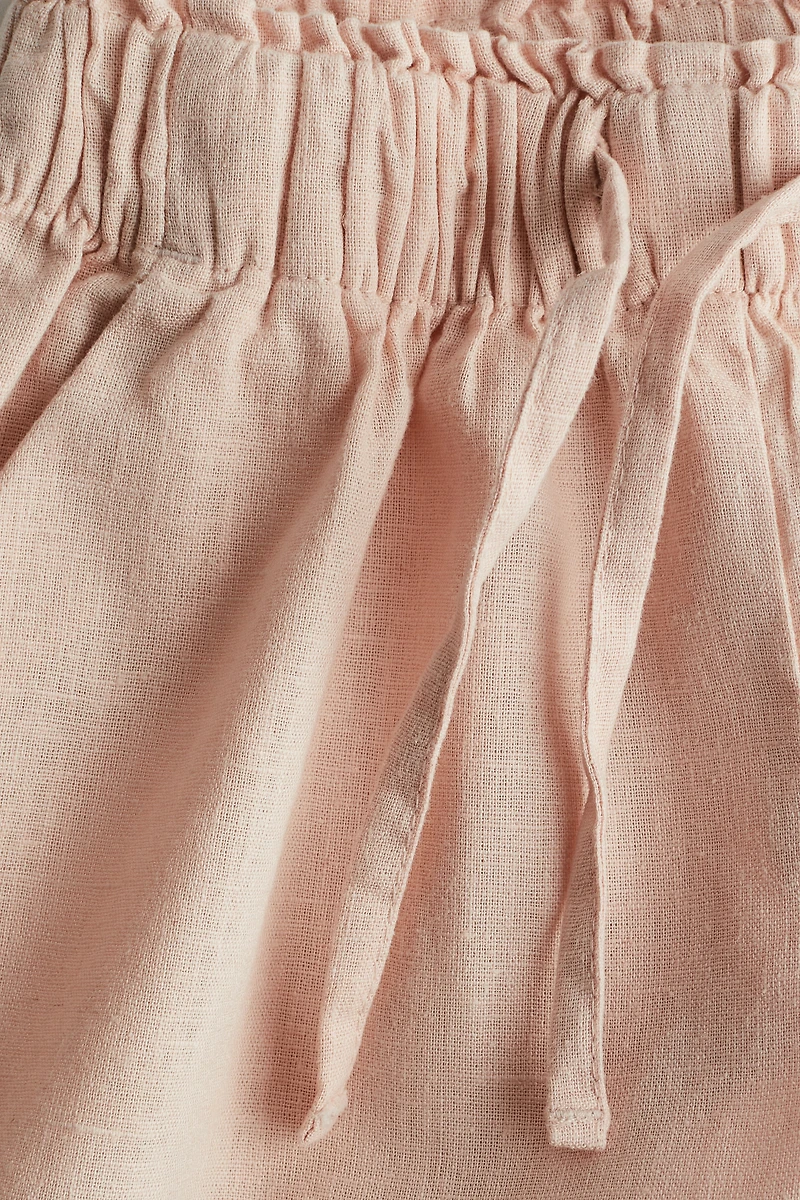 Linen-blend Shorts