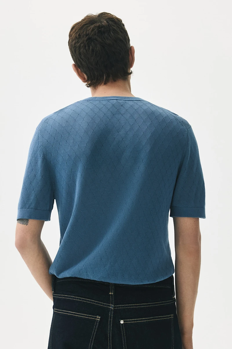 Slim-Fit Knit T-Shirt