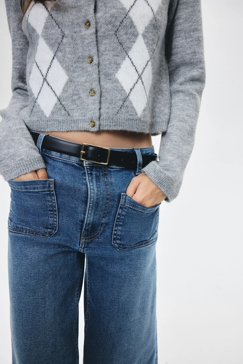 Gilet en tricot jacquard