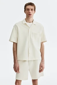 Relaxed-Fit Waffled Shorts