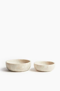 2-Pack Marble Bowls