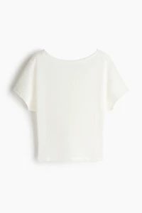 Batwing-Sleeved Jersey Top