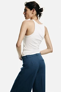 Wide-Leg Dress Pants