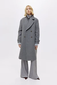 Manteau à fermeture croisée