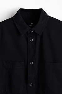 Relaxed-Fit Twill Overshirt