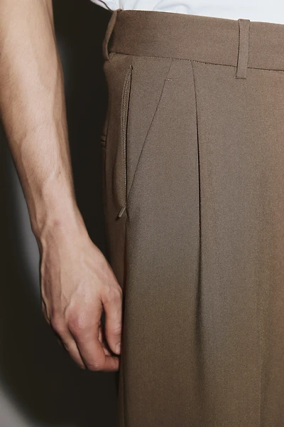 Four-Way Stretch Wide-Leg Tailored Pants