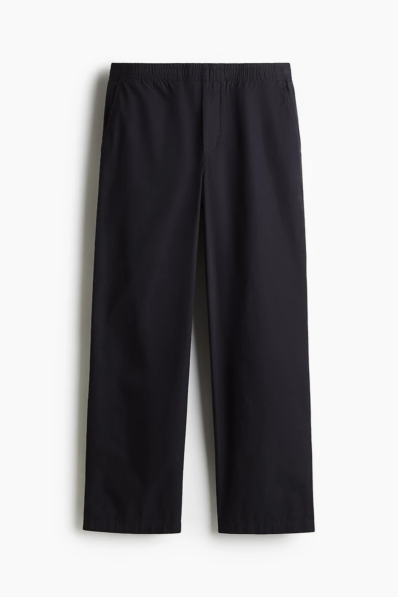 Relaxed-Fit Poplin Pants