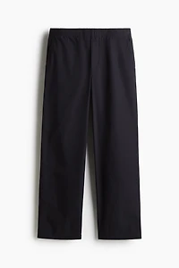 Relaxed-Fit Poplin Pants