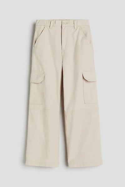 Wide-leg Cargo Pants