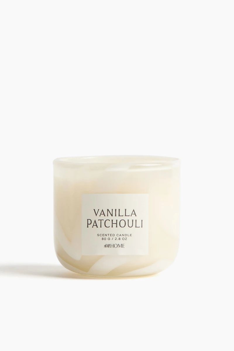 Bougie parfumée avec pot en verre