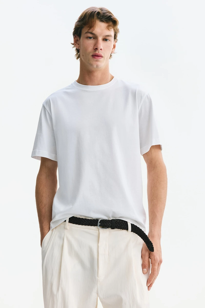 T-shirt classique en coton pima