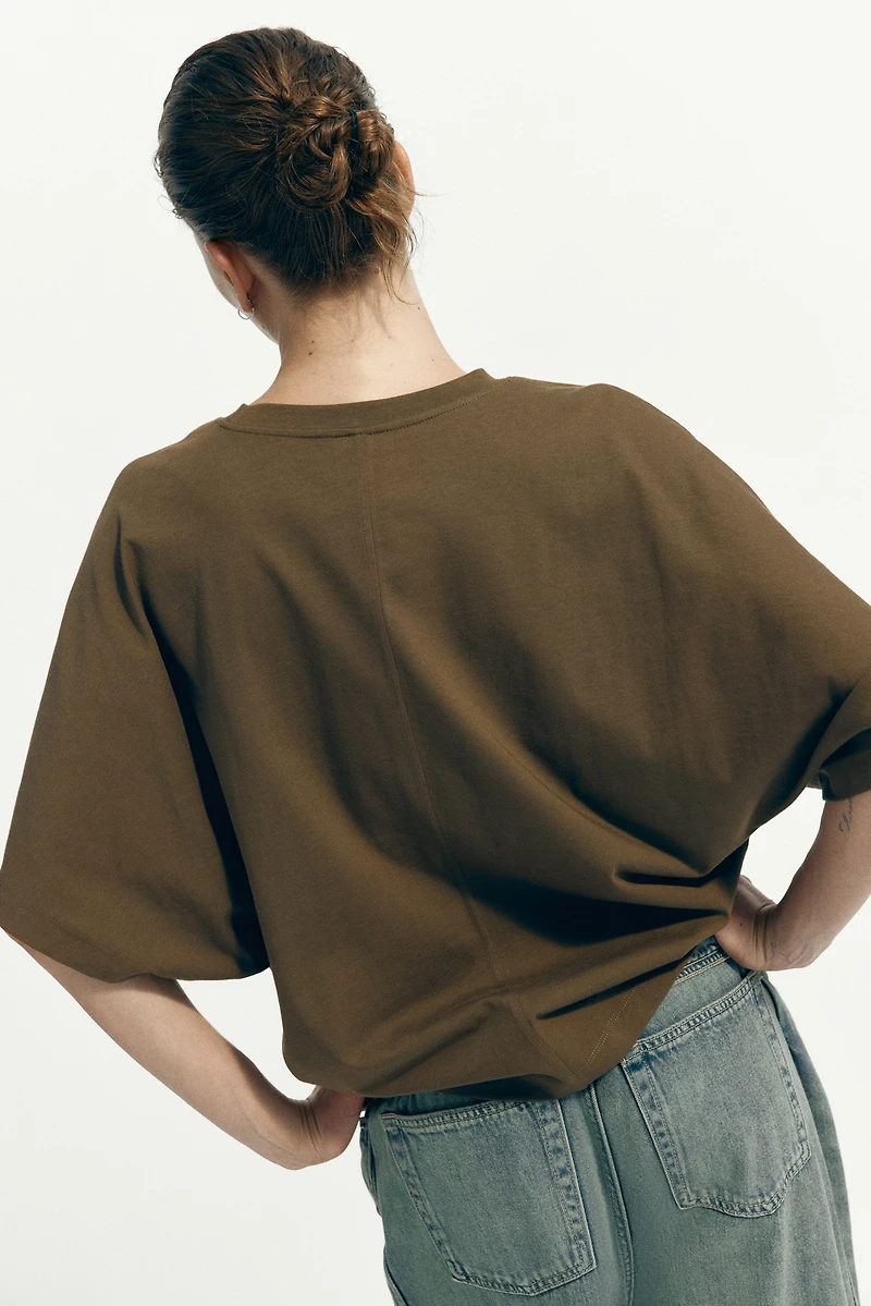 T-shirt avec manches chauve-souris