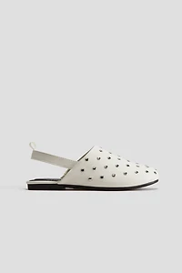 Studded Slingbacks