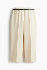 Belted Ankle-Length Pants