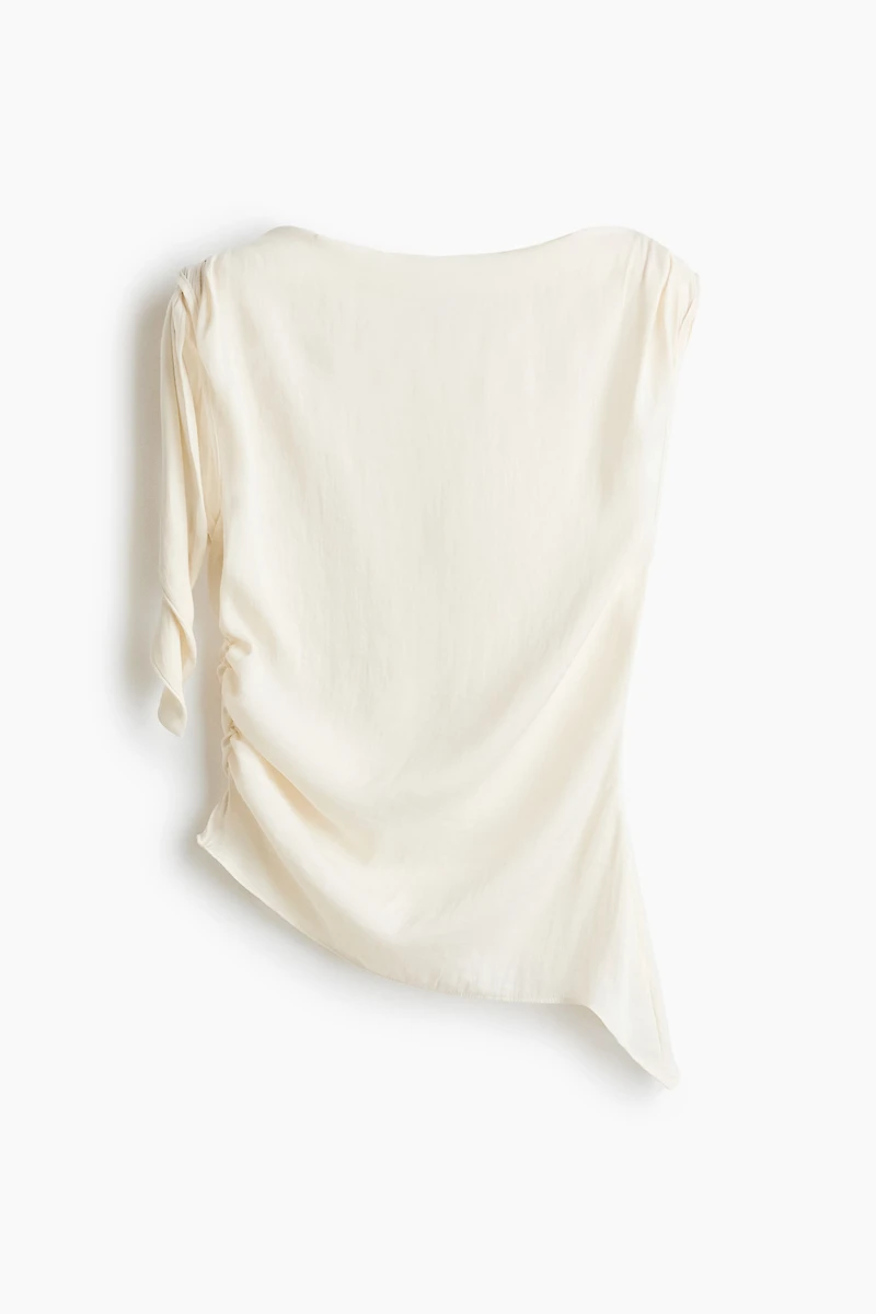 Asymmetric Tie-Detail Top